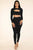 Shirred Mesh Top & Ruched Mesh Leggings Set