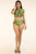 Leopard Hoodie Crop Top & Shorts Set