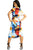 Wrapped Style Midi Dress