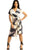 Wrapped Style Midi Dress