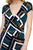 Chain & Square Grid Mini Dress