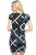 Chain & Square Grid Mini Dress