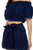 Smocked Off Shoulder Top & High Waist Eyelet Shorts Set
