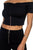 Hook & Eye Ribbed Off The Shoulder Top