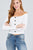 Long Sleeve Off The Shoulder Button Down Rayon Spandex Rib Knit Top
