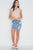 Taupe Surplice Neck Button Front Sleeveless Top