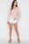 Blush Long Sleeve Lace Up Surplice Neck Top