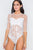 Floral Lace Combo Sheer Evening Bodysuit