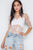 Floral Lace Combo Sheer Evening Bodysuit