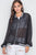 Black Sheer Contrast Trim Long Sleeve Light Jacket