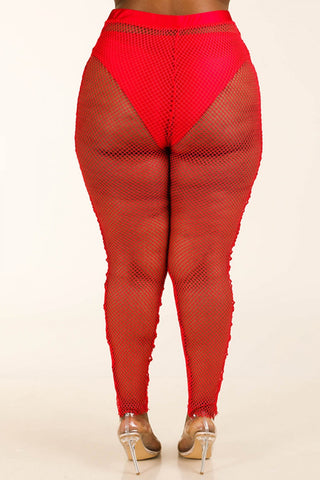 Panty Lined Mesh Leggings