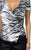 Animal Print Front Wrap Shirt