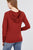 Long Sleeve Pullover French Terry Hoodie Top W/ Kangaroo Pocket