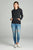 Long Sleeve Pullover French Terry Hoodie Top W/ Kangaroo Pocket