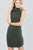 Sleeveless Cowl Neck Rib Mini Dress
