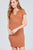 Short Sleeve Henley Mini Knit Dress