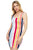Multi-color Stripe Crepe Dress