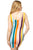 Multi-color Stripe Crepe Dress