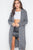 Plaid Single Button Long Sleeve Blazer
