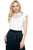 Mesh Lace Mock Neck Blouse