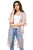 Embroidered Open Front Cardigan