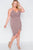 Plus Size Mocha Tulip-hem Evening Dress