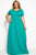 Vibrant Short Sleeved Maxi Dress