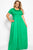 Vibrant Short Sleeved Maxi Dress
