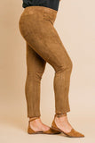 Suede Skinny Stretch Pants