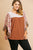 Sheer Floral Mixed Print Dolmen Sleeve Waffle Knit Yoke Knit Top