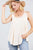 V-neck Double Shoulder Strap Cami Rayon Spandex Top