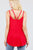 V-neck Double Shoulder Strap Cami Rayon Spandex Top