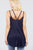 V-neck Double Shoulder Strap Cami Rayon Spandex Top