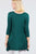 3/4 Sleeve Button Placket Rayon Spandex Top