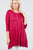 3/4 Sleeve Button Placket Rayon Spandex Top