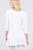 3/4 Sleeve Button Placket Rayon Spandex Top