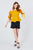 Bubble Sleeve W/bow Tie Off The Shoulder W/crochet Lace Cotton Woven Top