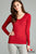 Long Sleeve V-neck Thermal Top