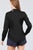 3/4 Roll Up Sleeve Front Two Pocket W/button Detail Stretch Shirt