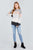 Long Sleeve Round Neck Color Block Sweater