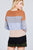 Long Sleeve Round Neck Color Block Sweater