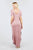 Short Dolman Sleeve Double V-neck W/side Pocket Rayon Spandex Side Slit Maxi Dress