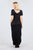 Short Dolman Sleeve Double V-neck W/side Pocket Rayon Spandex Side Slit Maxi Dress