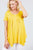 Short Sleeve Scoop Neck W/button Shirring Detail Rayon Spandex Top