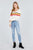 Long Sleeve V-neck Multi Stripe Crop Sweater