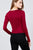Long Sleeve Scoop Neck Front Button Detail Rib Knit Top