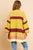 Multi Color Mixed Fabric Long Sleeve Open Front Cardigan Sweater