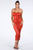 Ruched Tube Midi Dress