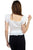 Embroidered Ruffle Cropped Top