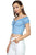 Front Ribbon Tie Off Shoulder Crop Top